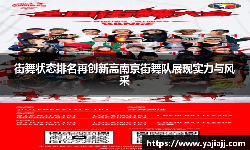 街舞状态排名再创新高南京街舞队展现实力与风采